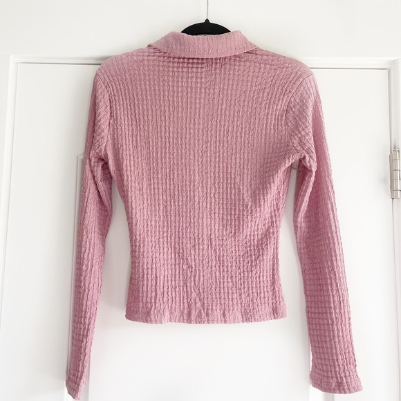 Stradivarius Gathered Knit Top - M - Picture 4 of 4
